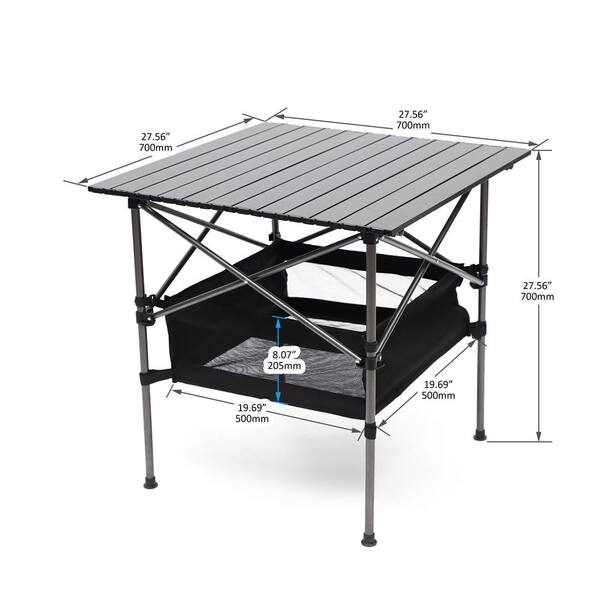 HOTEBIKE 3-Piece Folding Outdoor Table and Chairs Set for