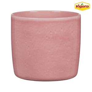 5.1 in. x 5.1 in. D x 4.7 in. H Maisy Small Pink Ceramic Pot