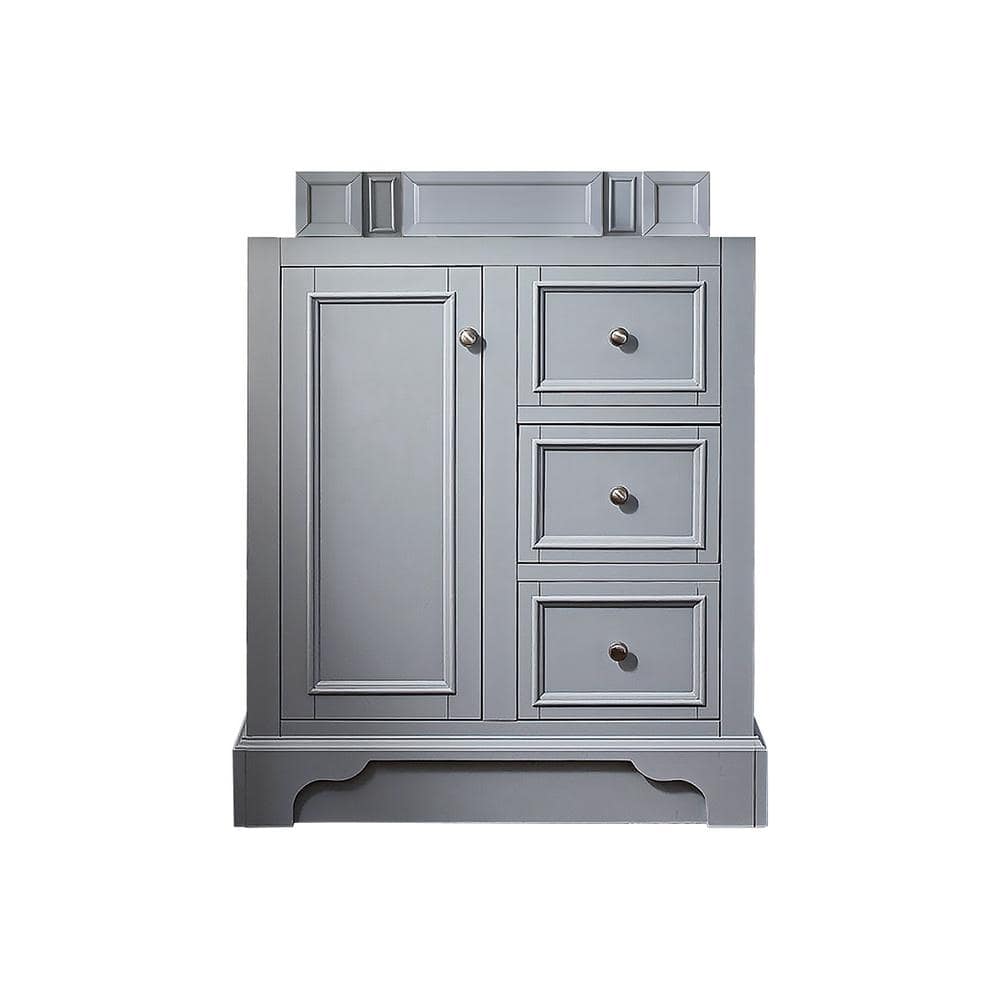 De Soto 30 in. W x 35 in. H Single Bath Vanity Cabinet Only in Silver Gray