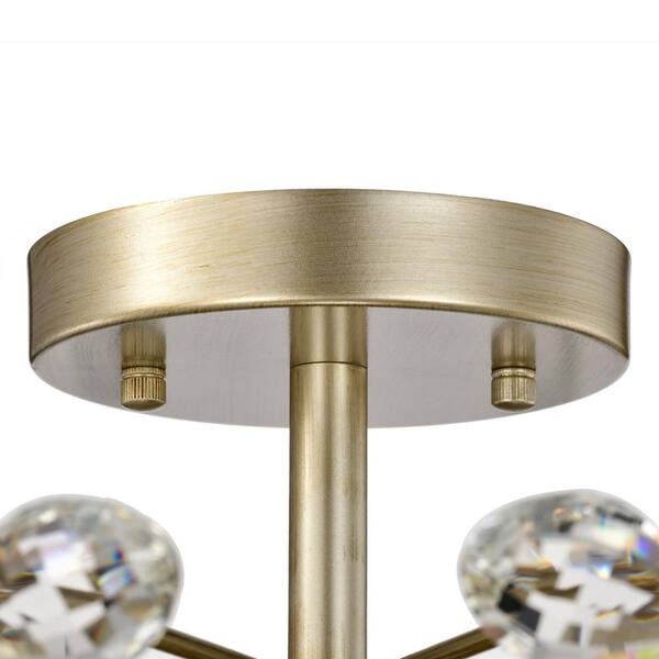 Jojospring Teresa 22.4 in. 6-Light Brushed Silver-ish