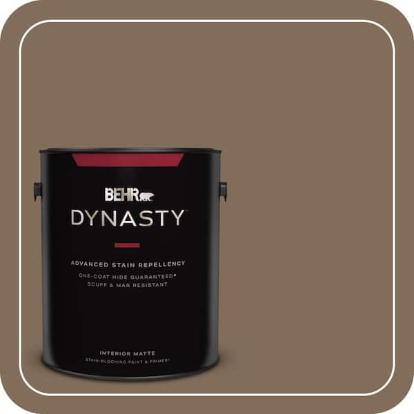 BEHR DYNASTY 1 gal. #MQ2-49 Kaffee One-Coat Hide Matte Interior Stain-Blocking Paint & Primer