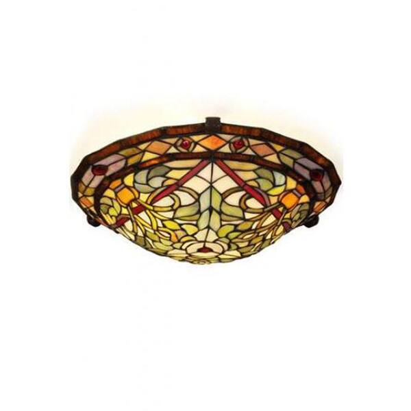 Home Decorators Collection Oyster Bay 16 in. Multi Conservatory Semi-Flush Mount