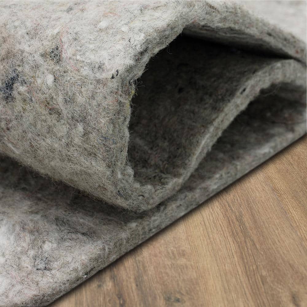 Gray 108" x 72" Felt Cushioning Rug Pad