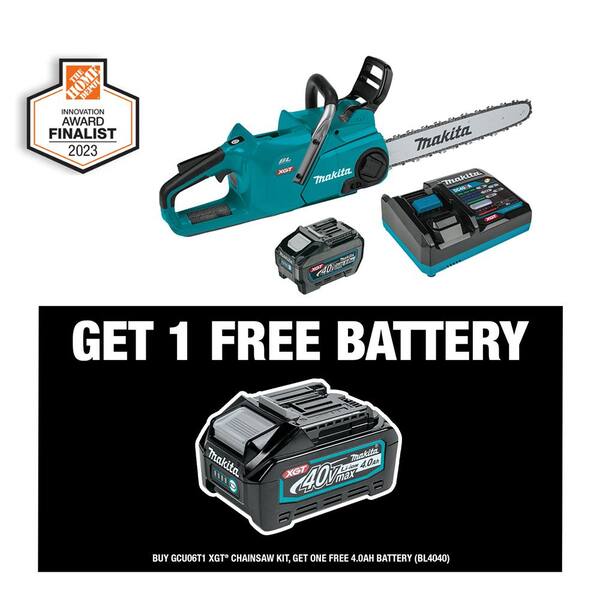 Makita XGT 18 in. 40V max Brushless Electric Cordless Chainsaw Kit