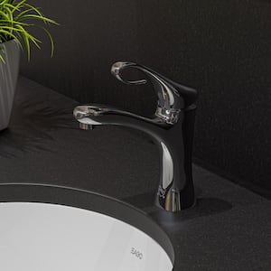 AB1295-PC Single Hole Single-Handle Bathroom Faucet in Polished Chrome