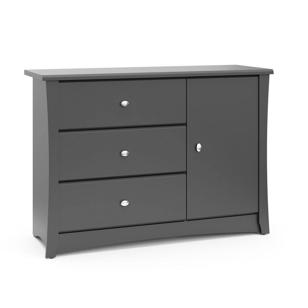 Storkcraft Crescent 3-Drawer Gray Combo Dresser (33.3 in. H x 47.2 in. W x 16.7) -  03663-31G