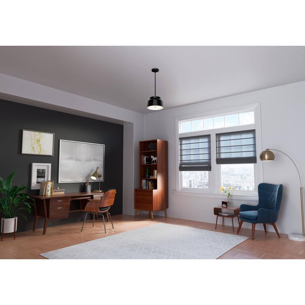 Matte Black Aluminum LED Single Bell Pendant Light
