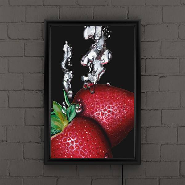 Strawberry Fruit Market Print Abstract Fruit Wall Art Strawberry Fruit  Print Still Life Fruit Painting Modern Kitchen Pictures Wall Decor  Strawberry