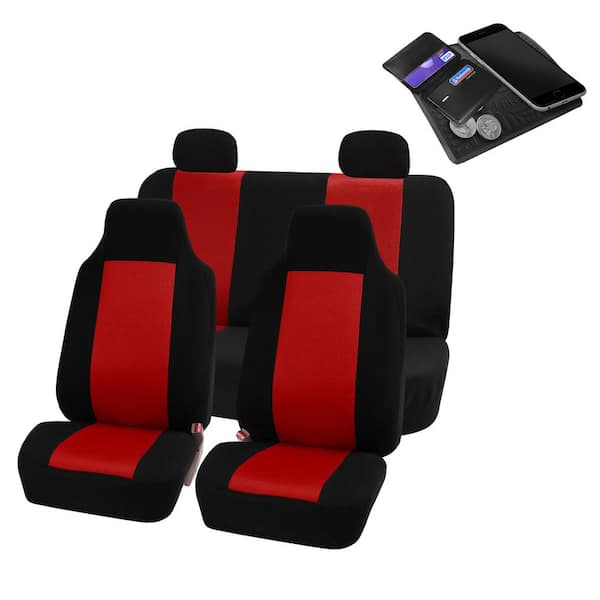 FH Group Sandwich Fabric 47 in x 23 in. x 1 in. Full Set Seat Covers