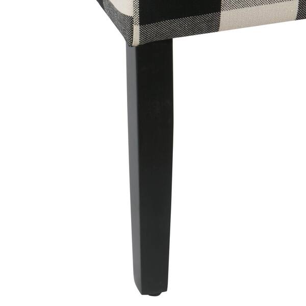 Black and white check dining online chairs