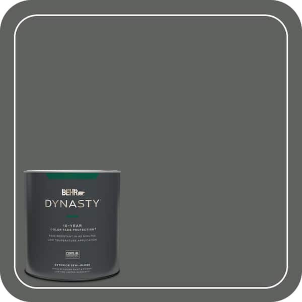 BEHR DYNASTY 1 qt. #N460-6 Hematite Semi-Gloss Exterior Stain-Blocking Paint & Primer