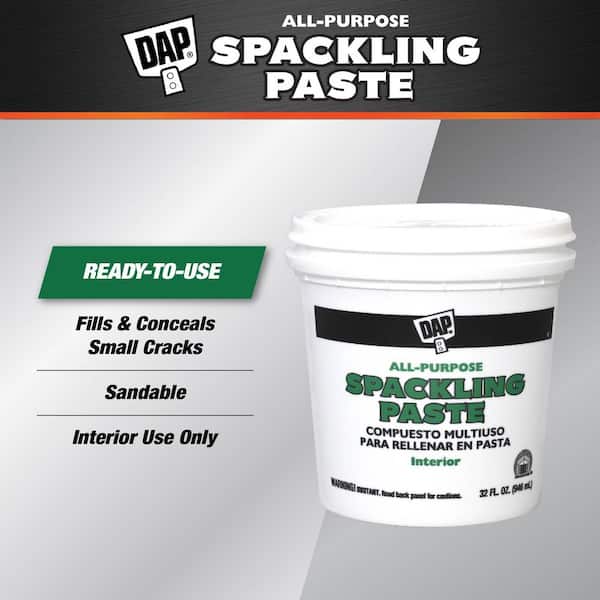 Spackling Paste 32 oz. White All-Purpose