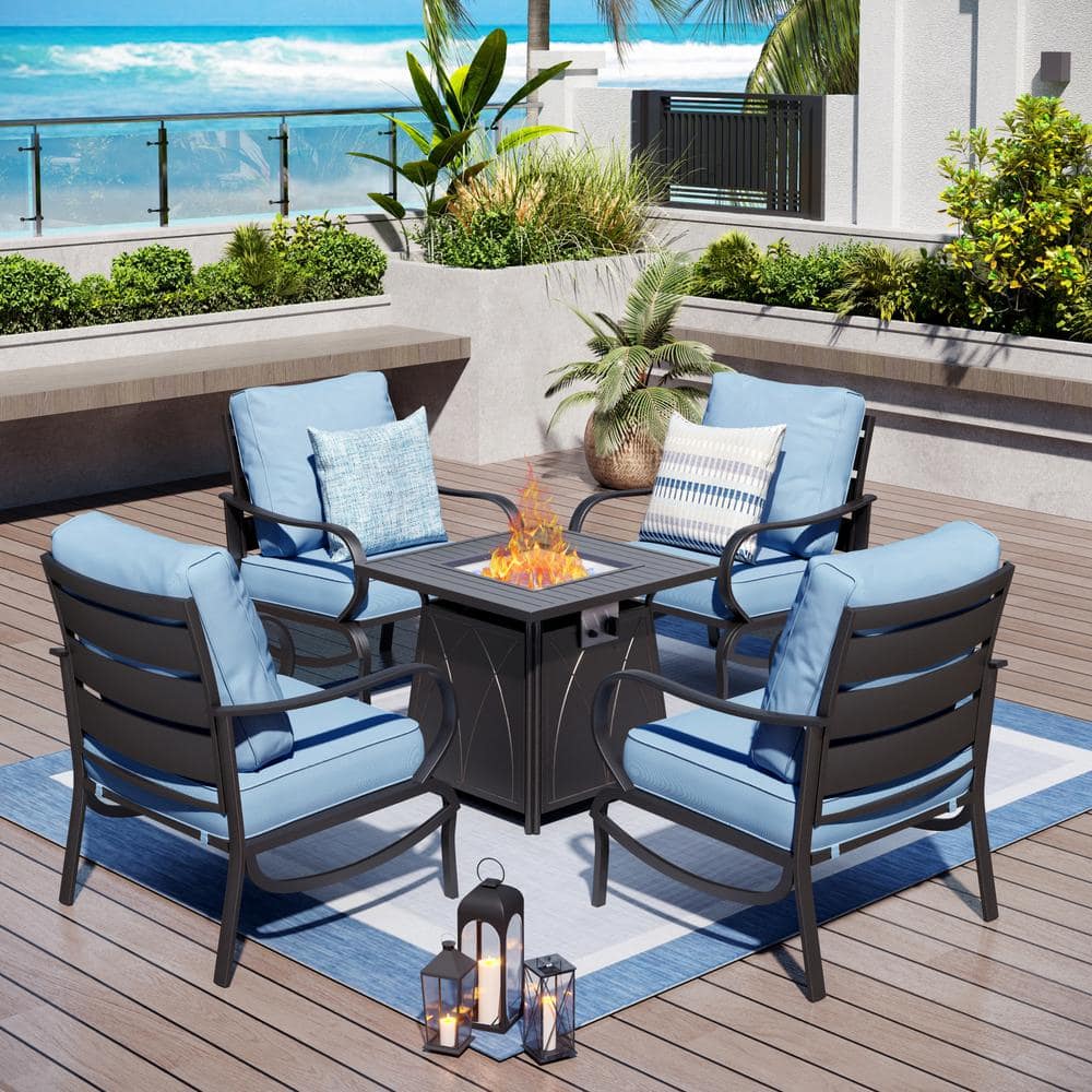 Sunvilla Patio Dining With Fire Table Sunvilla Indigo High Dining