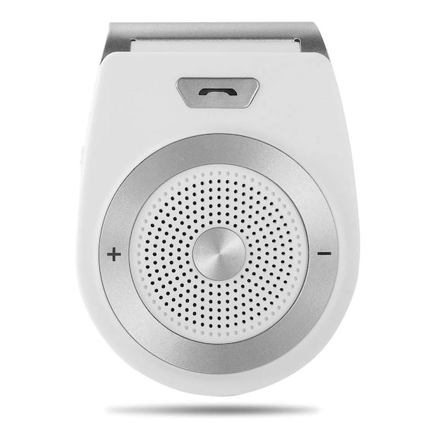 phyfalip Car Wireless Speakerphone with Audio Receiver in White