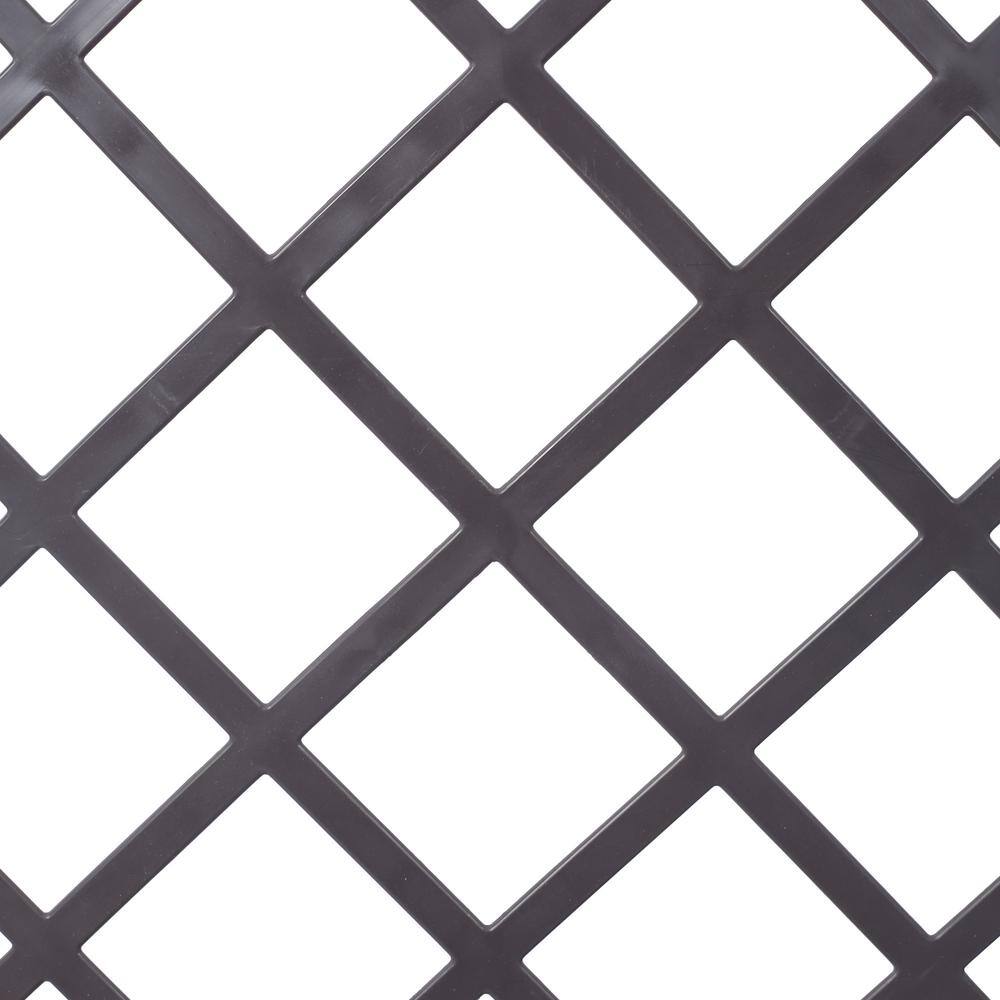 Large Brown Polypropylene Rectangular Raised Bed with Trellis