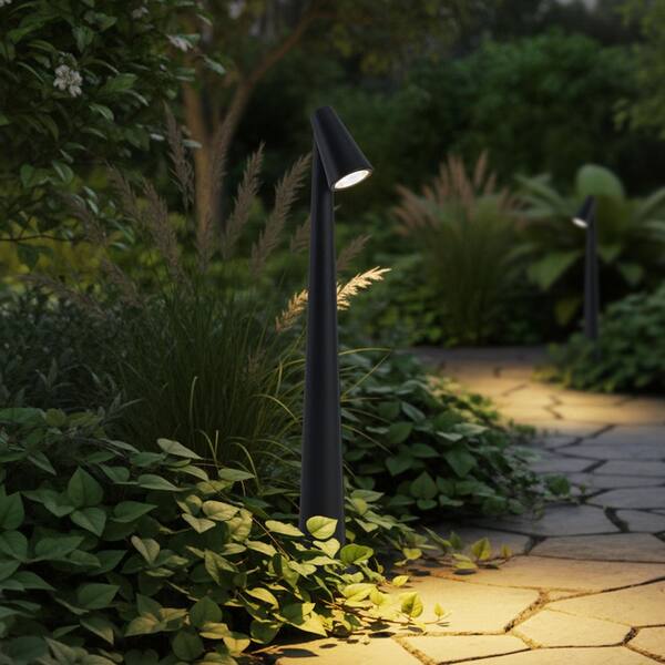 Laplusbelle Low Voltage Black Aluminum Hardwired Integrated LED