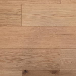 Take Home Sample - Euro White Oak Teaberry Brushed 7.5 in. Width x 8 in. Length Engineered Hardwood Flooring