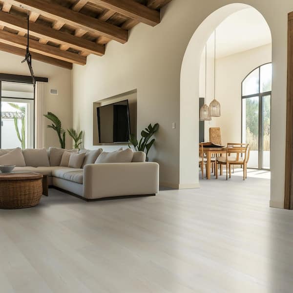 Whitmore White 1/3 in. T x 1.77 in. W x 94 in. L Luxury Vinyl Surface Reducer Molding