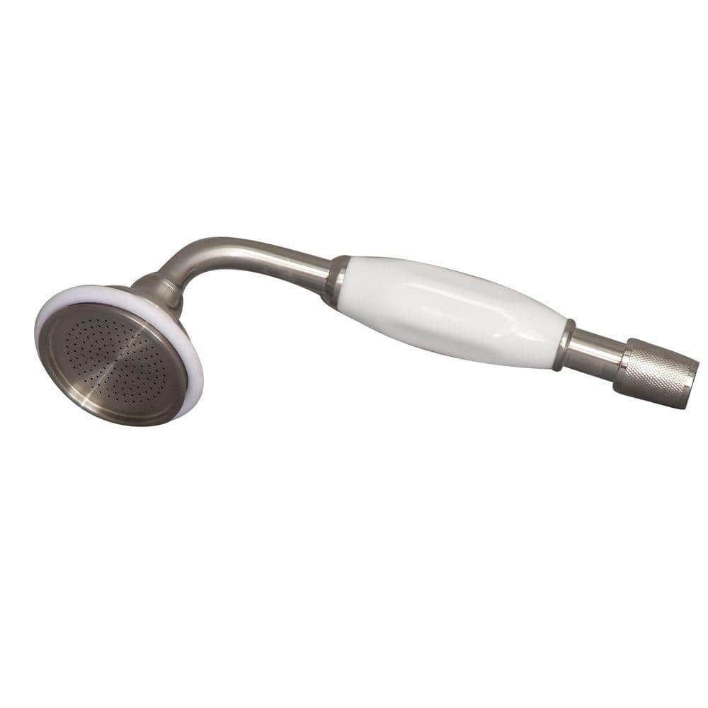 Polished Nickel Wall Mounted Clawfoot Tub Faucet with Handshower