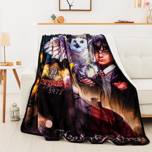 Blanket Fleece Plaid Hogwarts Harry Potter Polar 39 3/8x55 1/8in Aymax