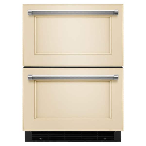 KitchenAid 4.7 cu. ft. Double Drawer Freezerless Refrigerator in Overlay Panel-Ready, Counter Depth