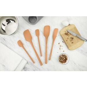 Apricot Silicone Flex-Core 5-Piece Spatula Set