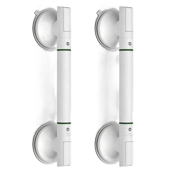 2-Pack 17.7 in. Heavy Duty Suction Cup Grab Bars, Removable, No-Drill, Bathroom Safety Bars for Seniors