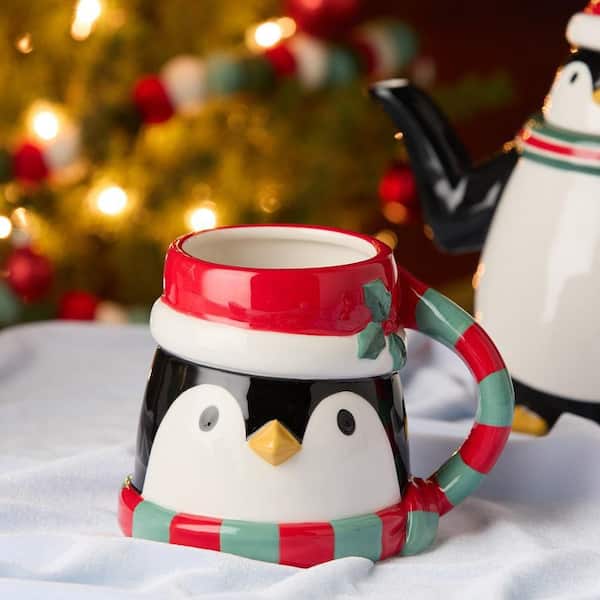 Certified International Christmas Whimsy Penguin 18 oz. Assorted