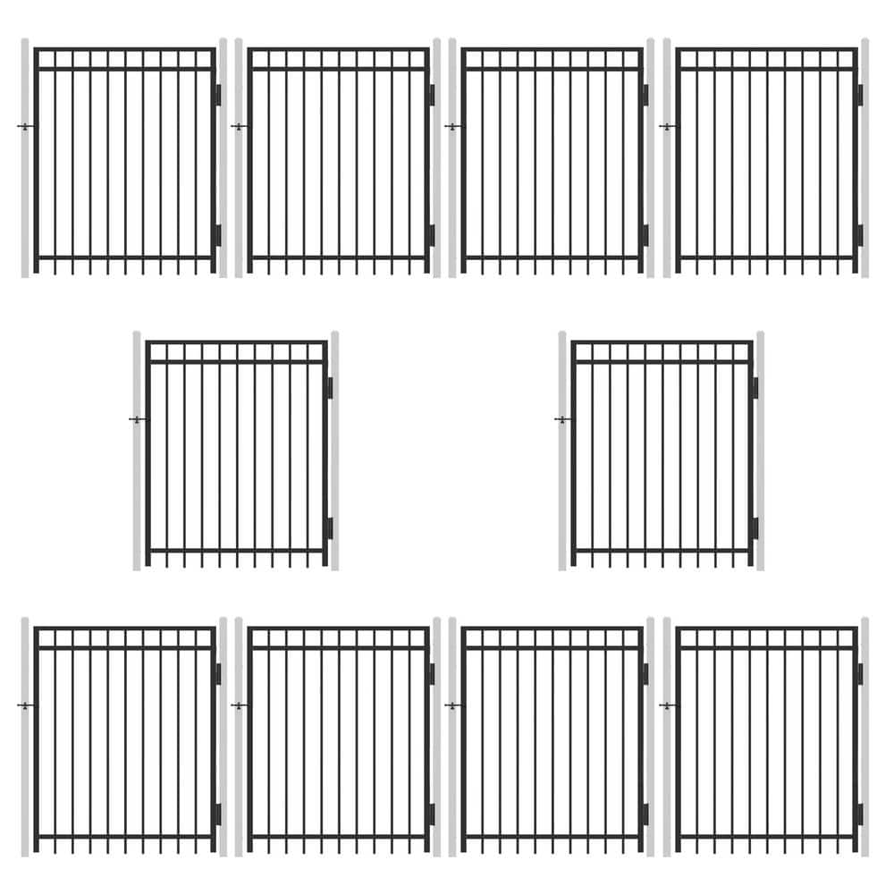 4 ft. x 5 ft. Flat Top Anti-Rust Metal Fence Gate, Decorative Garden Gate (Pack of 10) price history on PriceWatchPro
