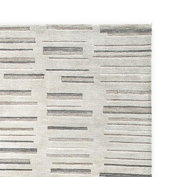 Meaw Ivory, Brown and Black 8 ft. x 10 ft. Geometric Area Rug
