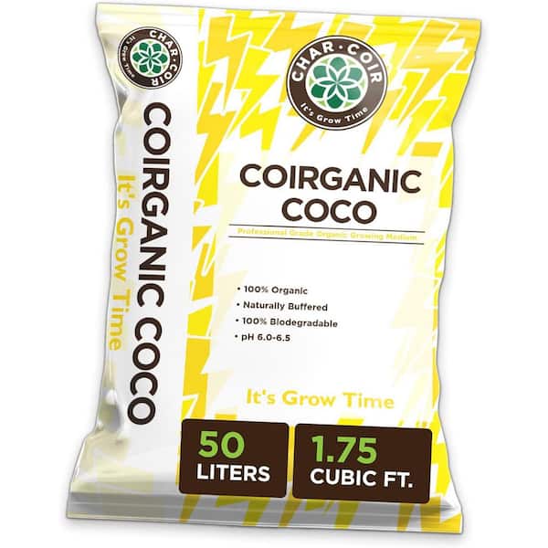 24 lb. (1.75 cu. ft. ) Coirganic 100% CDFA Certified Organic Loose Coco Coir Soil Amendment Growing Medium (1-Pack)