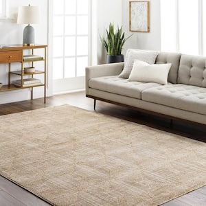 Masterpiece Beige/Tan Traditional 10 ft. x 14 ft. Indoor Area Rug