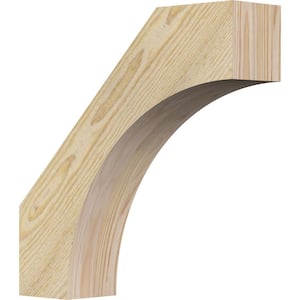 4 in. x 16 in. x 16 in. Douglas Fir Westlake Rough Sawn Brace