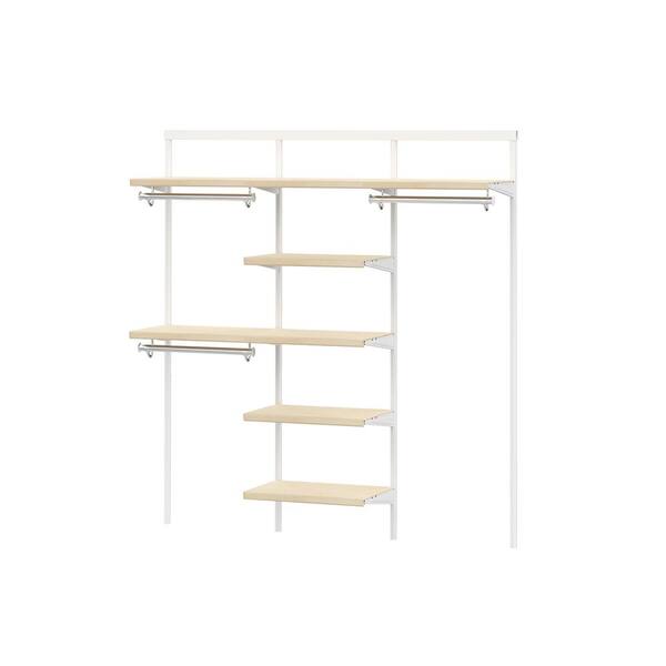 Everbilt Genevieve 6 Ft Birch Adjustable Closet Organizer Long And