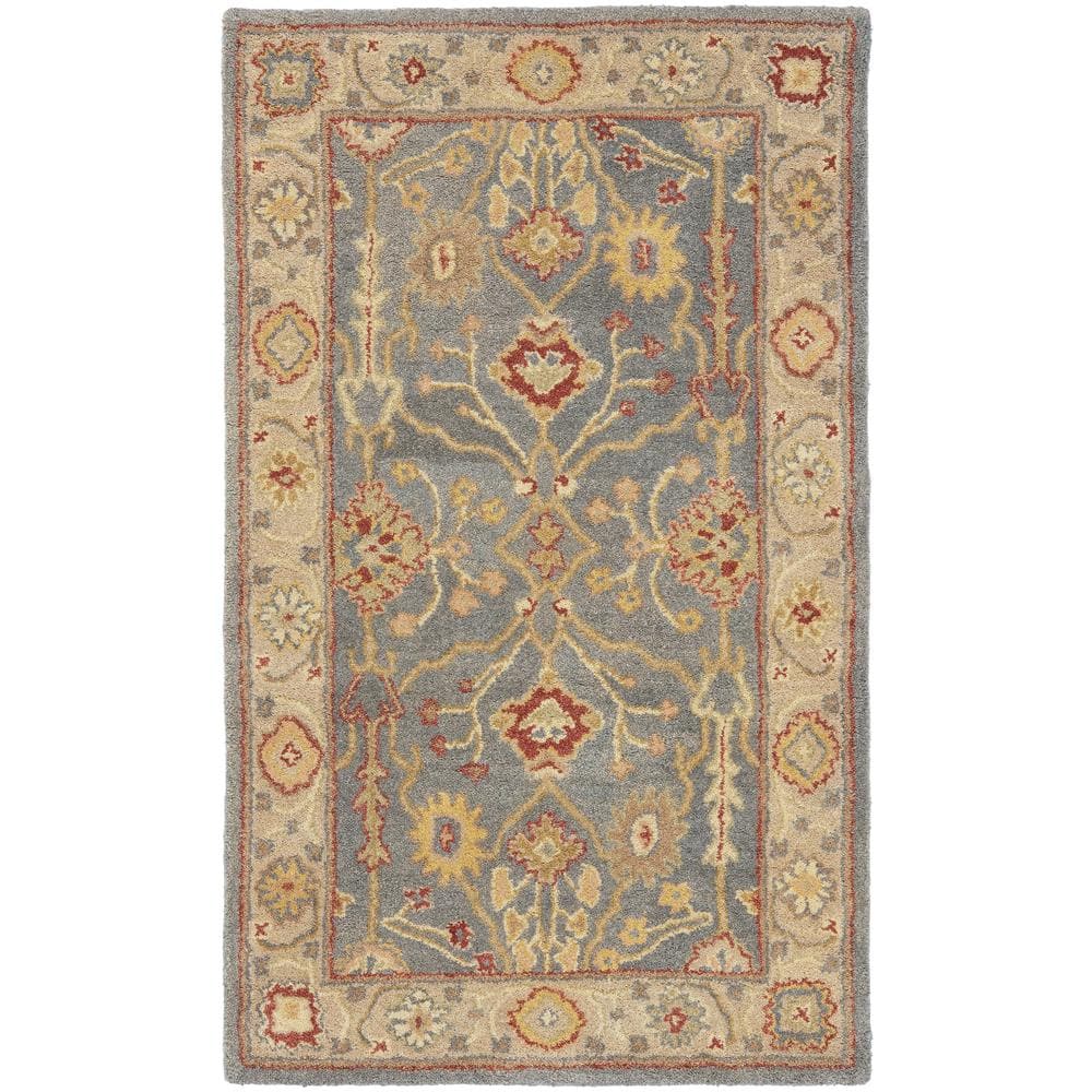Antiquity Blue/Ivory Doormat 2 ft. x 4 ft. Border Area Rug price history on PriceWatchPro