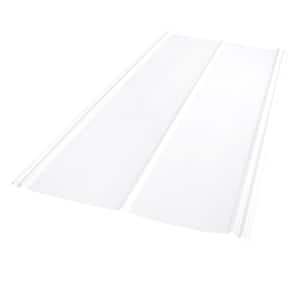 38 in. x 6 ft. 5V Crimp Corrugated Polycarbonate Roof Panel in Clear