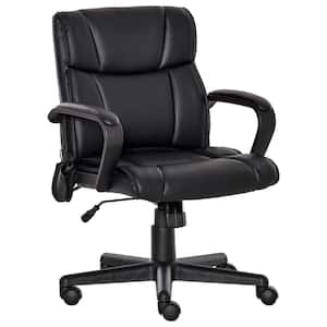 Black PU Sponge Steel Nylon Massaging Office Chair with Adjustable Height