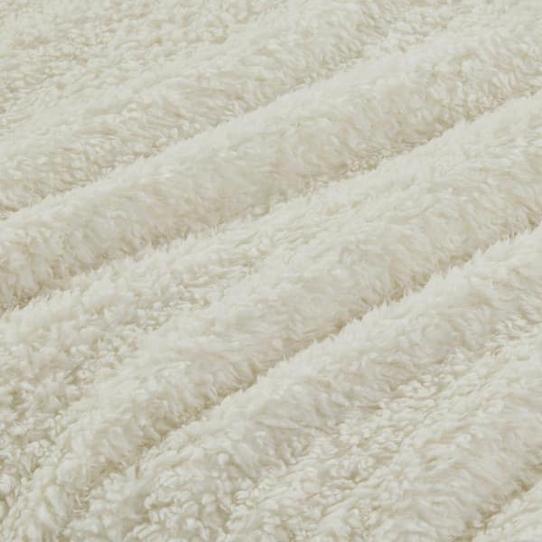 Woolrich Burlington Ivory Twin Polyester Berber Blanket WR51 2208