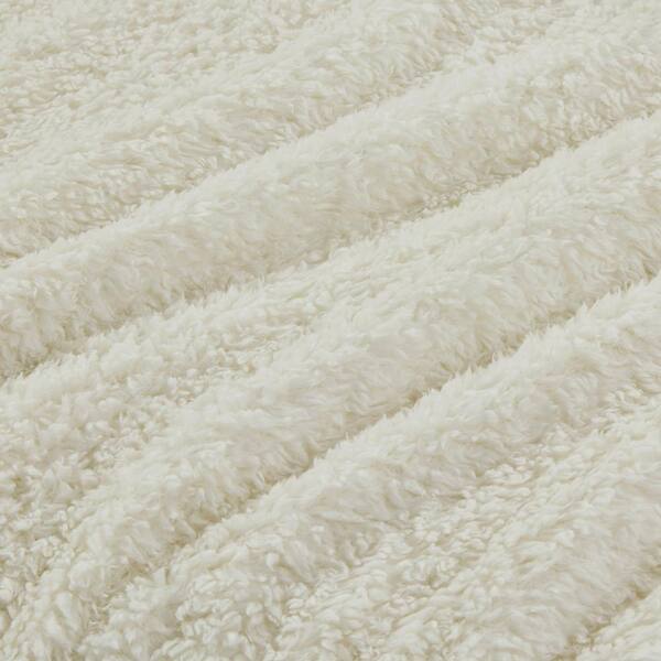 Woolrich Burlington Ivory Full Queen Polyester Berber Blanket WR51