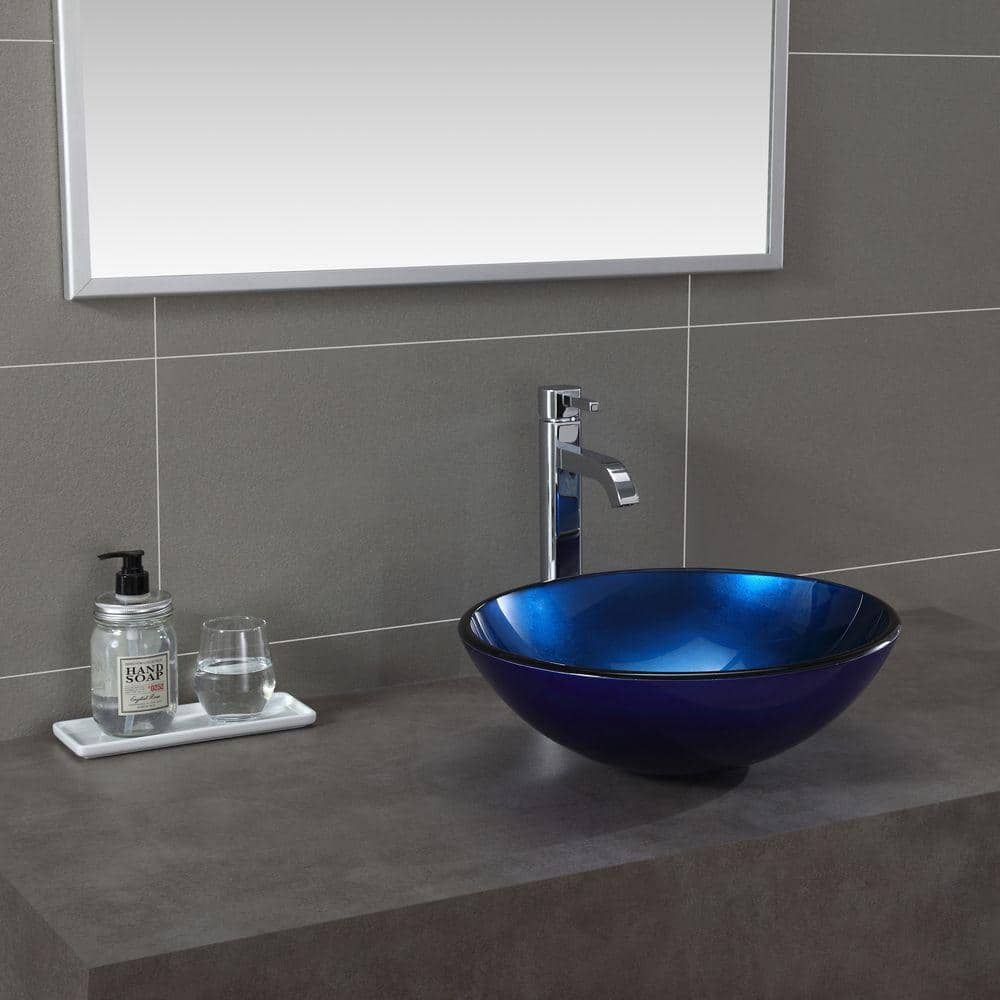 Chrome 12.5" Single Handle Vessel Bathroom Faucet