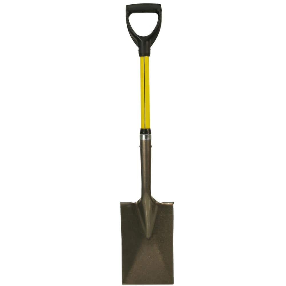 Nupla 27 in. Classic Fiberglass D-Grip Handle and Heavy-Duty Steel Blade Garden Spade Shovel