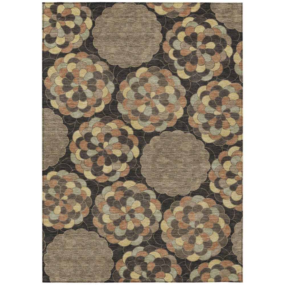 Chantille Machine Washable Indoor/Outdoor Abstract ACN2466 Brown 3 ft. x 4 ft. Area Rug price history on PriceWatchPro