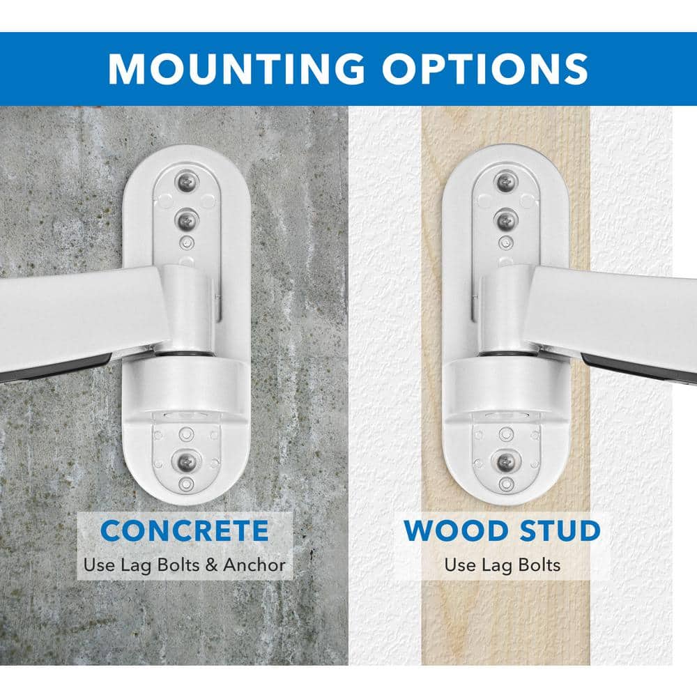 Mount-It! Adjustable Silver and Black Full Motion TV Wall Mount
