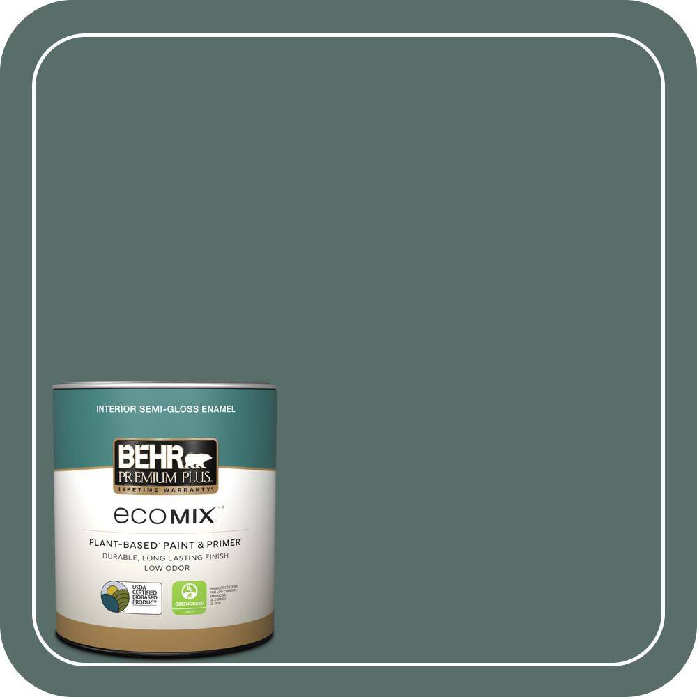 1 qt. #N430-6 Meteorological Semi-Gloss Enamel EcoMix Plant-Based Interior Paint & Primer price history on PriceWatchPro