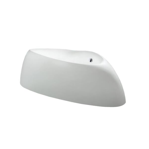 Aquatica Organic 7.6 ft. Hybrid Acrylic-Composite Classic Flatbottom Non-Whirlpool Bathtub in White