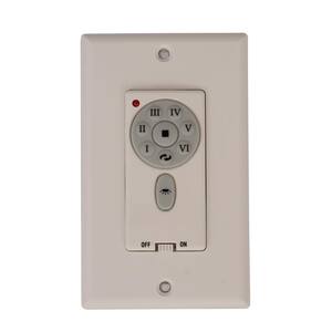 6-Speed DC Wall Transmitter Switch White 24 Bit for Nordic