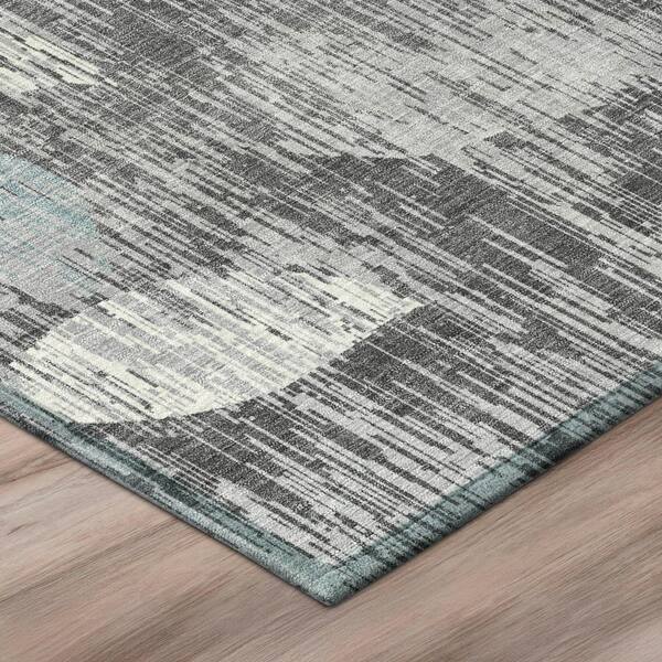 Chantille Machine Washable Indoor/Outdoor Abstract ACN3162 Gray 9 ft. x 12 ft. Area Rug