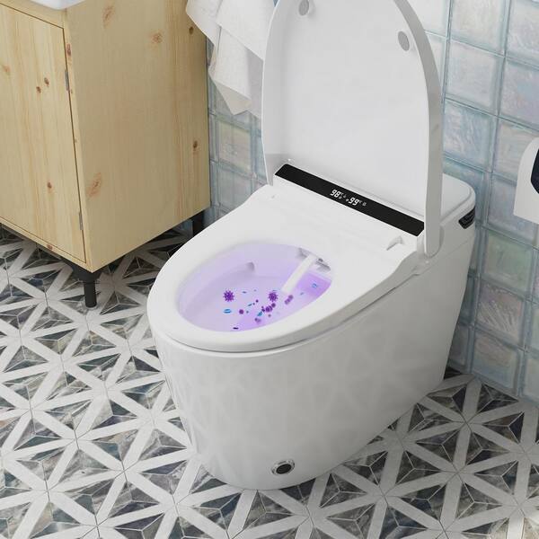 FUFU&GAGA Elongated Smart Bidet Toilet with Auto Open/Flush and Heated Seat