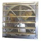 30 in. 5895 CFM Shutter Exhaust Fan Wall Mounted
