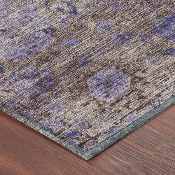 Chantille Machine Washable Indoor/Outdoor Abstract ACN2429 Brown 9 ft. x 12 ft. Area Rug